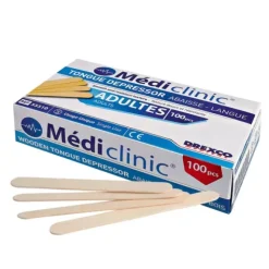 ABAISSE-LANGUE ADULTE MÉDI'CLINIC USAGE UNIQUE MEDICLINIC - boîte de 100
