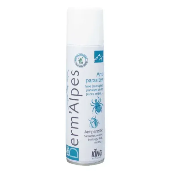 ANTI-PARASITES GALE ET PUNAISES DE LIT DERM'ALPES KING - flacon pulvérisateur de 250 ml