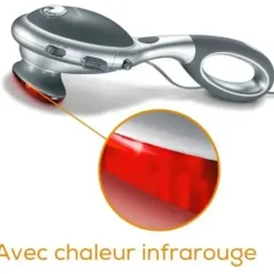 APPAREIL DE MASSAGE AMOVIBLE TÊTE INFRAROUGE BEURER - poignée amovible