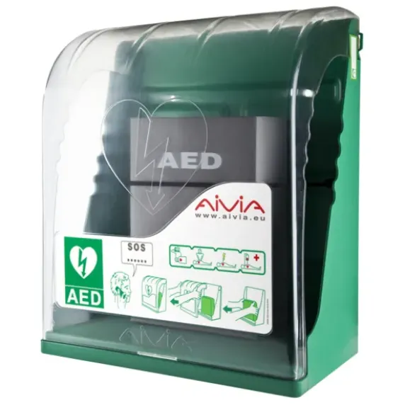 ARMOIRE MURALE DÉFIBRILLATEUR CAPOT TRANSPARENT HOLTEX - unité