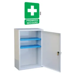 ARMOIRE À PHARMACIE BLANCHE VIDE 1 PORTE FARMOR - armoire murale