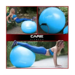 BALLON ABS ANTI ECLATEMENT AVEC POMPE STABILITÉ CARE FITNESS - 65 cm