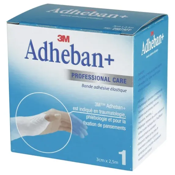 BANDE ADHÉSIVE ÉLASTIQUE ADHEBAN+ 3M