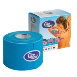 BANDE DE SOINS ADHÉSIVE CURE TAPE RESPIRANTE CURE TAPE - bleu 5 cm x 5 m