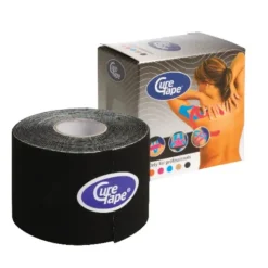 BANDE DE SOINS ADHÉSIVE CURE TAPE NOIR CURE TAPE - rouleau 5 cm x 5 m