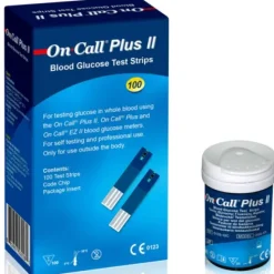 BANDELETTES DE GLYCEMIE ON CALL PLUS II COMPATIBLES GLUCOMETRES - boîte de 100