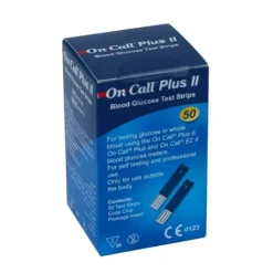 BANDELETTES DE GLYCÉMIE ON CALL PLUS II COMPATIBLES GLUCOMÈTRES - boîte de 50