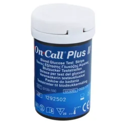 BANDELETTES DE GLYCÉMIE ON CALL PLUS II COMPATIBLES GLUCOMÈTRES - boîte de 50