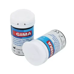BANDELETTES GLUCOSE POUR GLUCOMÈTRE LECTURE MG/DL GIMA - boîte de 100