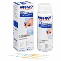 BANDELETTES URINAIRES 10 PARAMÈTRES - Boîte de 100