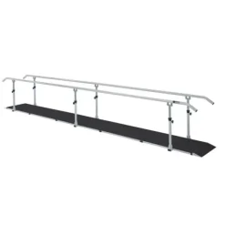 BARRES PARALLÈLES AVEC SOCLE STANDARD MAINS COURANTES FERROX - longueur 600 cm