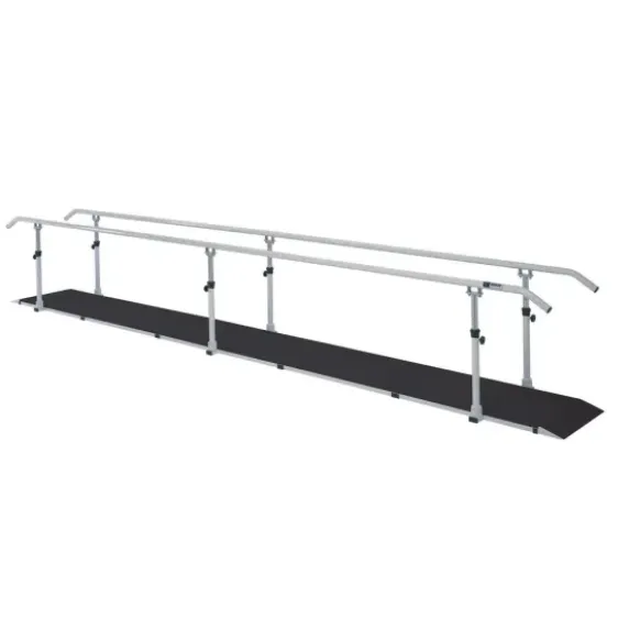 BARRES PARALLÈLES AVEC SOCLE STANDARD MAINS COURANTES FERROX - longueur 600 cm