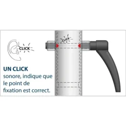 BARRES PARALLÈLES REPLIABLES EASY CLICK SANS SOCLE FERROX - longueur 3 m
