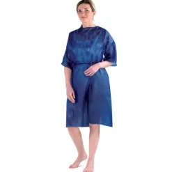 BLOUSES PATIENTS À USAGE UNIQUE NON TISSÉES PROTECTION MÉDICALE - sachet de 10