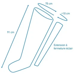 BOTTE PRESSOTHÉRAPIE MK 400 6 CELLULES GLOBUS - taille xl