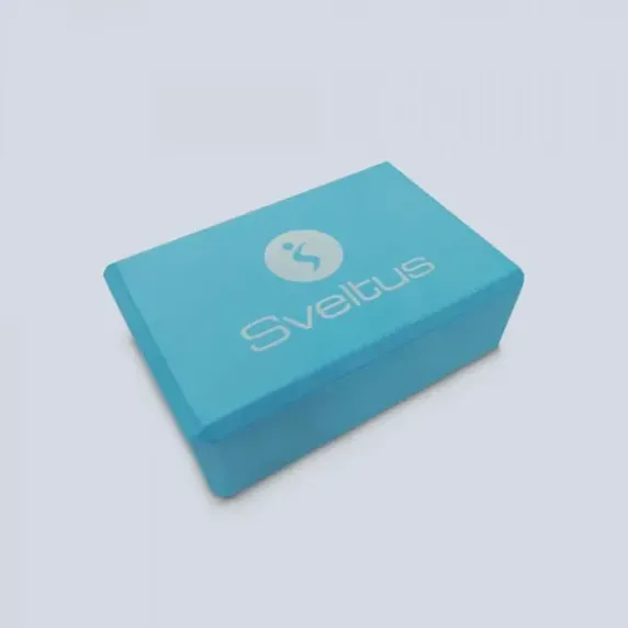 BRIQUE DE YOGA MOUSSE EVA LÉGÈRE ET STABLE SVELTUS - bleu