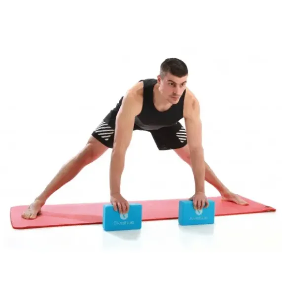 BRIQUE DE YOGA MOUSSE EVA LÉGÈRE ET STABLE SVELTUS - bleu