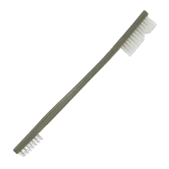 BROSSE À INSTRUMENTS DOUBLE TÊTE NYLON AUT OCLAVABLE - longueur 18 cm
