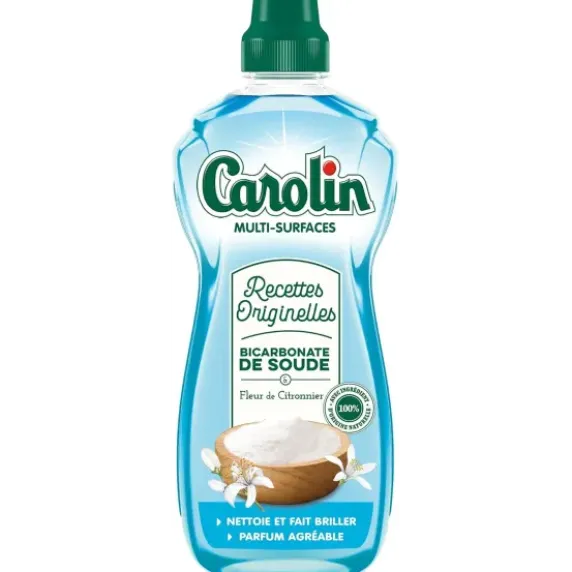 CAROLIN NETTOYANT MULTI-SURFACES BICARBONATE DE SOUDE FLEUR DE CITRONNIER - 1 l