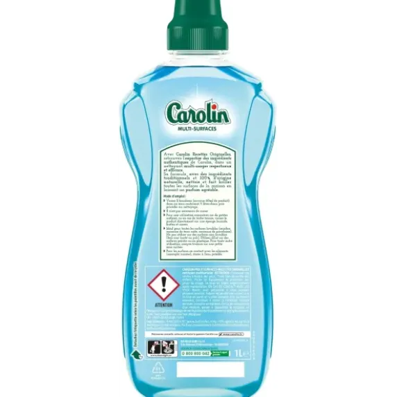 CAROLIN NETTOYANT MULTI-SURFACES BICARBONATE DE SOUDE FLEUR DE CITRONNIER - 1 l