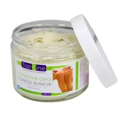 CATAPLASME CRYO ARGILE BLANCHE EFFET FROID INTENSE TOP'KINE - pot de 500 ml