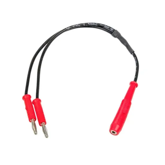 CÂBLE ÉLECTROTHÉRAPIE BIFURCATION Y 2 MM 15 CM - prise femelle et mâle