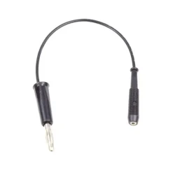 CÂBLE ÉLECTROTHÉRAPIE 15 CM PRISE FEMELLE 2 MM MÂLE 4 MM - câble 15 cm