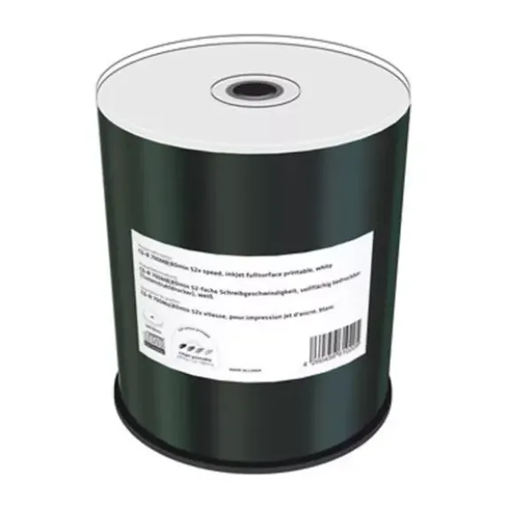 CD-R 700 MO 52X INKJET WHITE PRINTABLE - spindle de 100