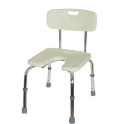 CHAISE DE DOUCHE OCEANE RÉGLABLE EN HAUTEUR COLSON - blanc