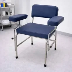 CHAISE DE PRELEVEMENT MEDICLINIC ACCOUDOIRS RÉGLABLES MEDICLINIC - coloris bleu