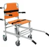 CHAISE D'ÉVACUATION 4 ROUES PLIABLE ALUMINIUM HOLTEX - coloris orange