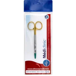 CISEAUX IRIDECTOMIE COURBÉ EN CARBURE DE TUNGSTÈNE 11CM