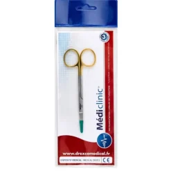 CISEAUX IRIDECTOMIE DROIT EN CARBURE DE TUNGSTÈNE 11CM