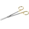 CISEAUX METZENBAUM DROIT EN CARBURE DE TUNGSTÈNE 15CM