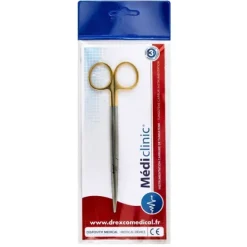 CISEAUX METZENBAUM DROIT EN CARBURE DE TUNGSTÈNE 15CM