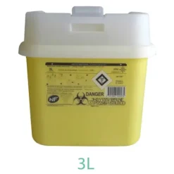 COLLECTEUR À AIGUILLES DASRI RIGIDE RÉSISTANT PAROLAI - 3 l