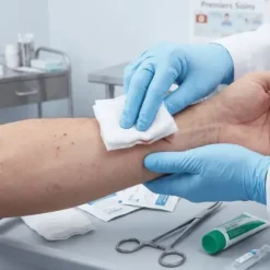 COMPRESSES DE GAZE STÉRILES MEDI’SOFT 17 FILS HYDROPHILES MEDICLINIC - Boîte de 100