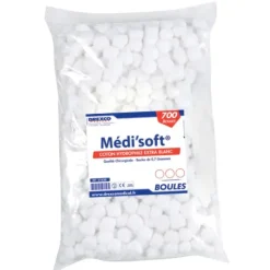 COTON BOULES MEDI'SOFT - Sachet de 700