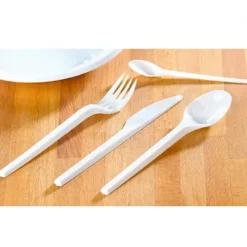 COUVERTS JETABLES COUTEAUX ET FOURCHETTES - lot de 100