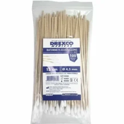 ÉCOUVILLONS EN BOIS 15 cm - MEDI'CLINIC - SACHET DE 100