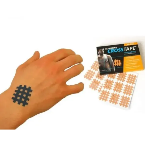 CROSS TAPE TAILLE M ADHÉSIF NON ÉLASTIQUE CE - lot de 20 feuilles de 9