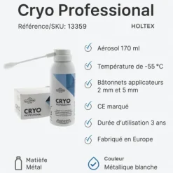 CRYO PROFESSIONAL DISPOSITIF DE CRYOTHÉRAPIE HOLTEX - aérosol 170 ml