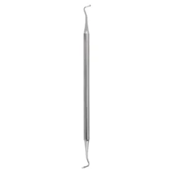 CURETTE DOUBLE PETITE SPATULE INOX 17 CM - instrument réutilisable