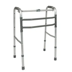 DÉAMBULATEUR ARTICULÉ ROMA PLIABLE ALUMINIUM COLSON - gris métallisé