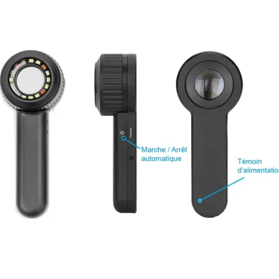 DERMA MED30 DERMATOSCOPE POUR SMARTPHONE POLARISÉ X10 - avec adaptateur universel