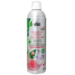 DESODORISANT DESTRUCTEUR D'ODEUR PETALES POUDRES ECOCERT KING - aérosol de 400 ml