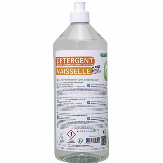 DETERGENT VAISSELLE MAINS ECOLABEL KING - flacon de 1 l