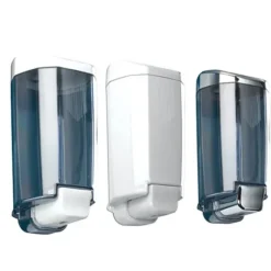 DISTRIBUTEUR DE SAVON DESIGN MURAL 1 L LOSDI - blanc, chromé, fumé ou silver