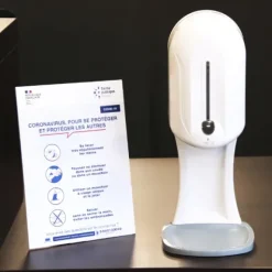 DISTRIBUTEUR DÉSINFECTANT HYDROALCOOLIQUE SANS CONTACT 3 EN 1 MEDICLINIC - 1000 ml
