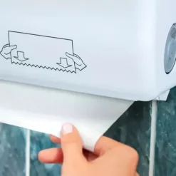 DISTRIBUTEUR ESSUIE-MAINS AUTOMATIQUE TYPE AUTOCUT SANS CONTACT - à découpe mécanique